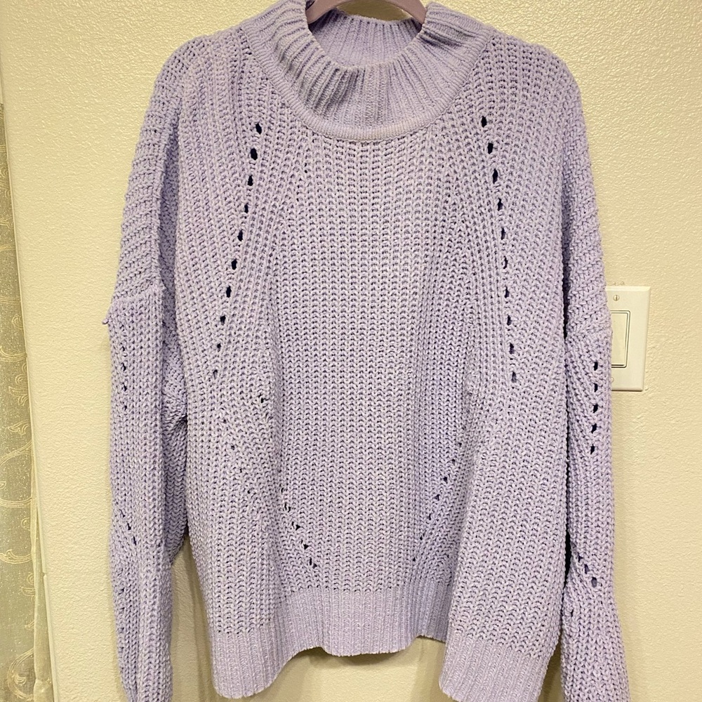 Purple turtleneck sweater 💜